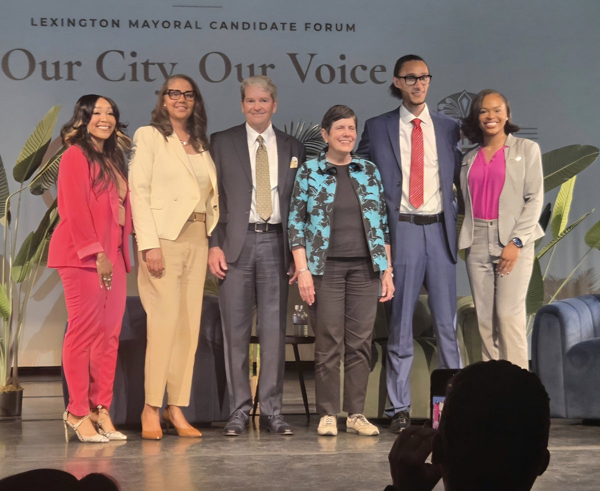 mediatrainguru's tweet photo. Have been spending a lot of time working (and playing) in Lexington this year. I'm a Louisville native but love Lexington. Attended the city's mayoral debate Tuesday at the Historic Lyric Theater. Great discussion, amazing venue. https://t.co/X9yJV2Sii6