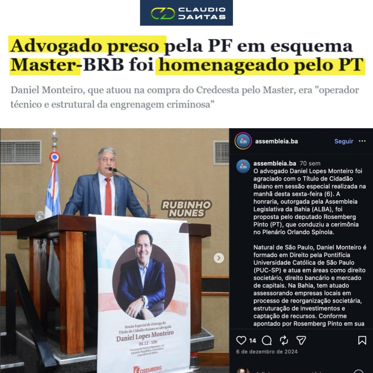 Rubinho Nunes tweet media