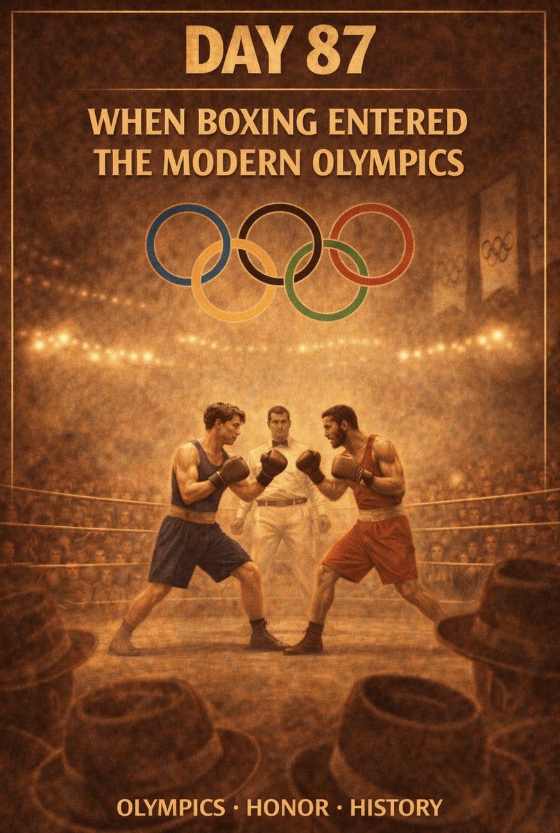 YuryIak's tweet photo. Day 87 — Olympic Boxing
In 1904, boxing entered
the Olympic Games.
From raw fights
to the world stage.
Now fighters competed
for honor and country.
#OlympicBoxing #BoxingHistory #FightForHonor #RoadToGlory #EliteBoxing https://t.co/BBrCy4rjoz