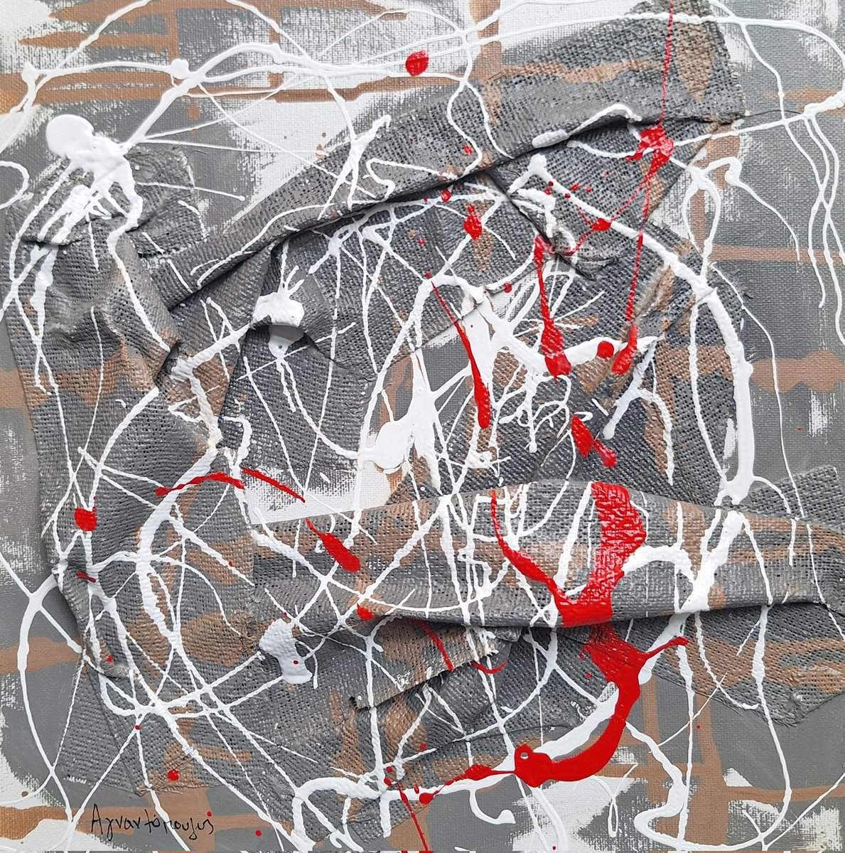 ART10GALLERY's tweet photo. Three panels. One conversation that never quite settles. 🔴
#VangelisAgnantopoulos lets the red decide when it's done.
🖼️ Triptych | Three 30x30cm originals | Acrylic on canvas
📍 #Art10GalleryAthens
💬 DM us.
#ContemporaryArt #AthensArt #AcrylicPainting #ArtForSale #OriginalArt https://t.co/qoE46XtTGv