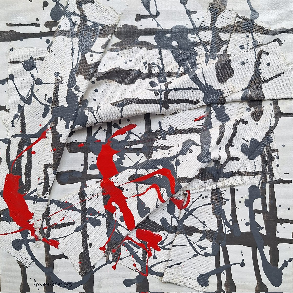 ART10GALLERY's tweet photo. Three panels. One conversation that never quite settles. 🔴
#VangelisAgnantopoulos lets the red decide when it's done.
🖼️ Triptych | Three 30x30cm originals | Acrylic on canvas
📍 #Art10GalleryAthens
💬 DM us.
#ContemporaryArt #AthensArt #AcrylicPainting #ArtForSale #OriginalArt https://t.co/qoE46XtTGv