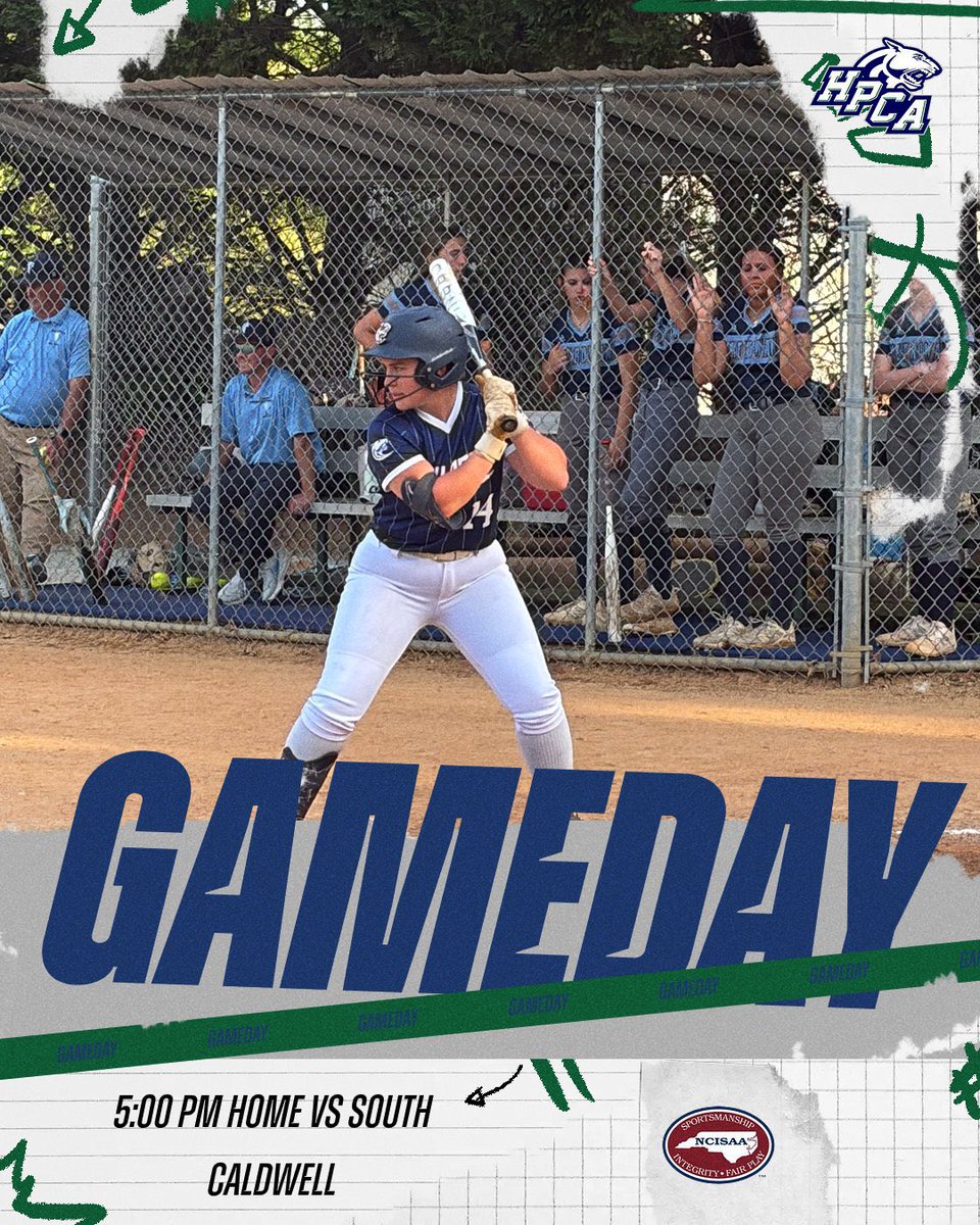 hpcasoftball's tweet photo. 🥎GAMEDAY 💪HOME🔥

🗓️Thursday 4/16
⏱️5:00pm
🆚South Caldwell HS
📍HOME -Wallburg Baptist Field
🌭Concessions Available 

#whateverittakes #thedriveforfive @HPCA_Athletics https://t.co/InsnkQeMP9