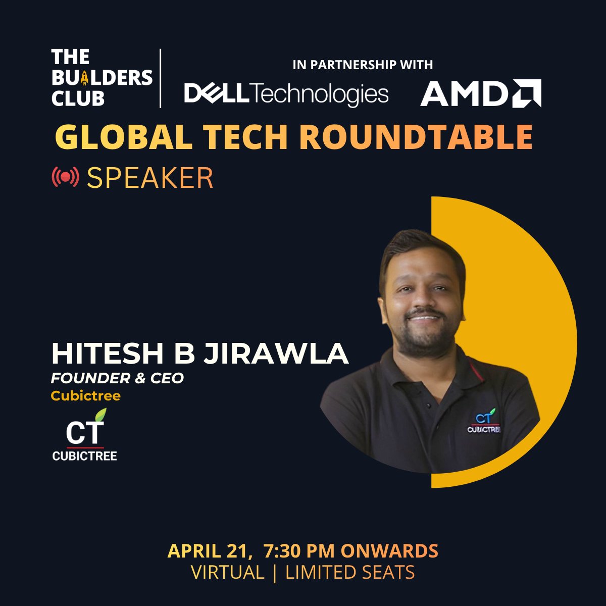 TheBuildersC's tweet photo. 𝗛𝗶𝘁𝗲𝘀𝗵 𝗕 𝗝𝗶𝗿𝗮𝘄𝗹𝗮 joins the 𝗚𝗹𝗼𝗯𝗮𝗹 𝗧𝗲𝗰𝗵 𝗥𝗼𝘂𝗻𝗱𝘁𝗮𝗯𝗹𝗲.

AI in regulated industries — from pilots to real systems.

📅 Apr 21 | 7:30 PM

Register → https://t.co/xY4a9Uddrt https://t.co/2oUygM8koF