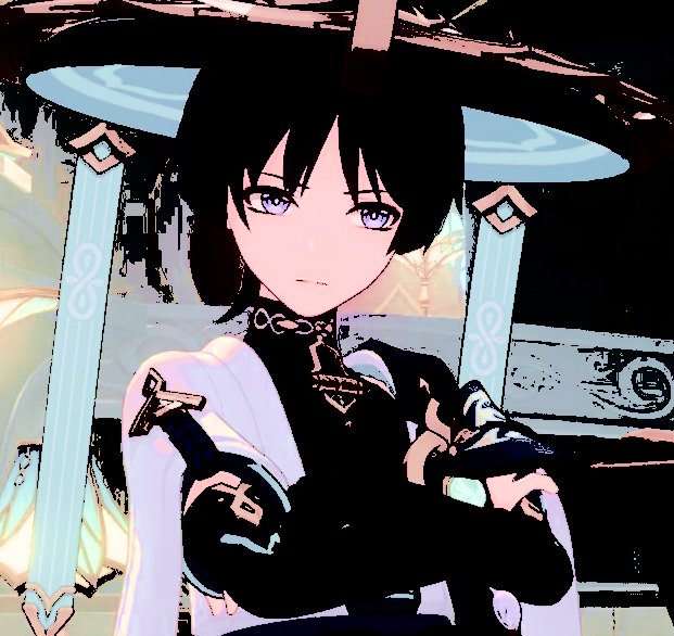 balladeering's tweet photo. ( Artificial vein pops upon hearing that name. Wanderer can no longer restrain an irritated glare. )

Don't patronize me. I'm 𝘧𝘪𝘯𝘦. https://t.co/cHRXc1TGZs