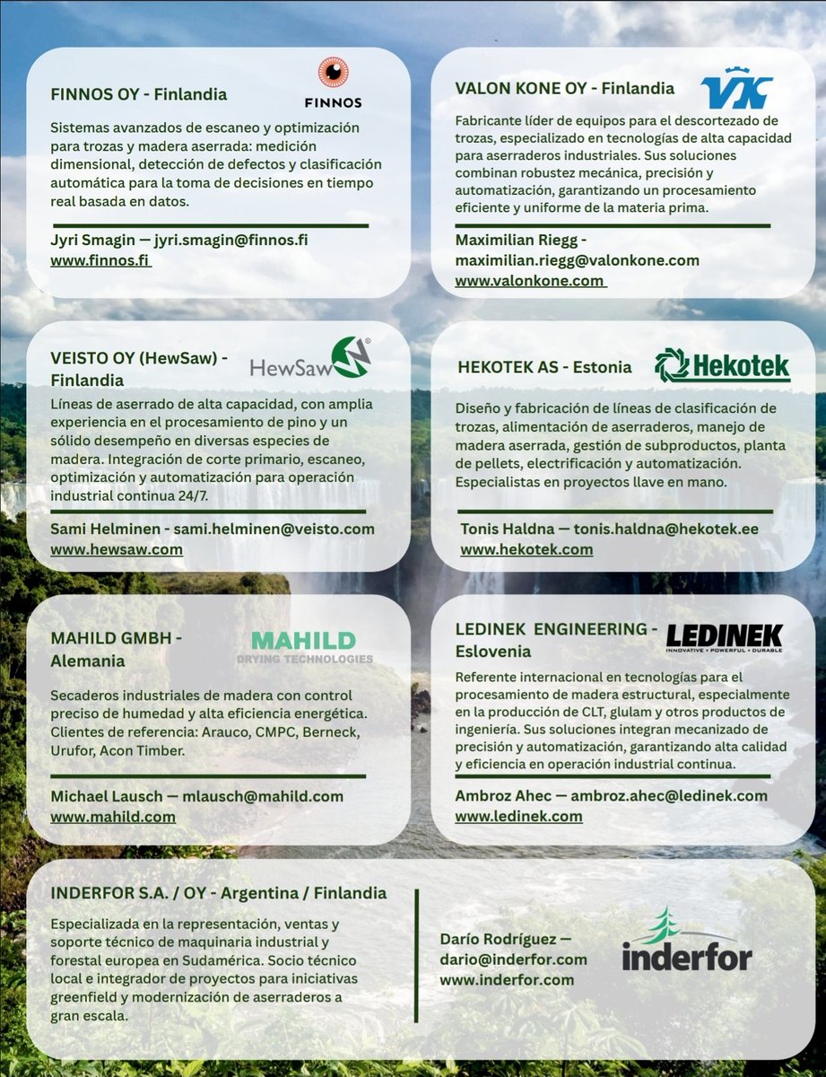 InFoProMisiones's tweet photo. Participamos de la primera jornada del Seminario de la industria forestal - cono sur 2026, organizada por la empresa Inderfor. El foro regional reúne empresas y profesionales  con los principales desarrolladores de soluciones para la industria forestal y maderera a nivel mundial. https://t.co/XFZpBcvDjl