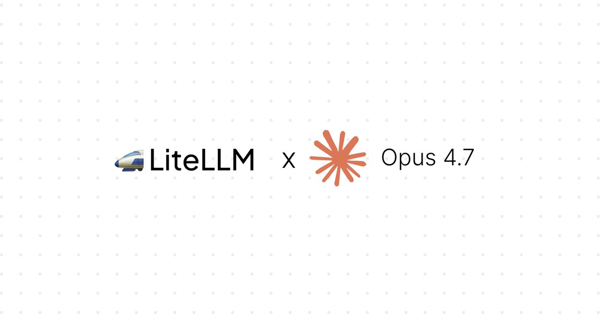 LiteLLM (YC W23) tweet media