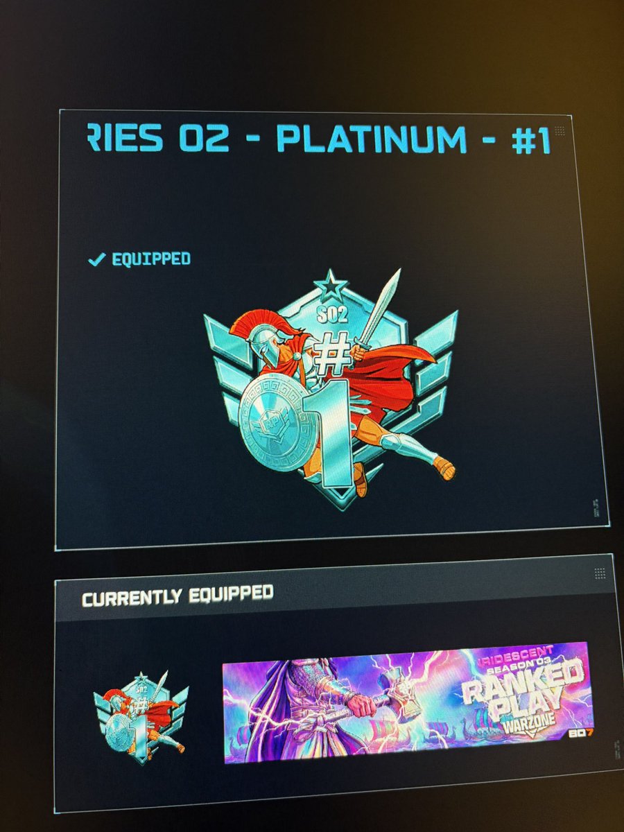 MJuggz's tweet photo. Account #2 - BIN $60

High stat Ranked Warzone Account IRIDESCENT!  

Ranked play series #1 Plat Emblem and all series Camos 

Iridescent Camo and Calling Card Season 3 

Never Shadow Banned

High stats able to drop 20+ Kills  

Ready for Prestige. https://t.co/1u1oZiOzMR