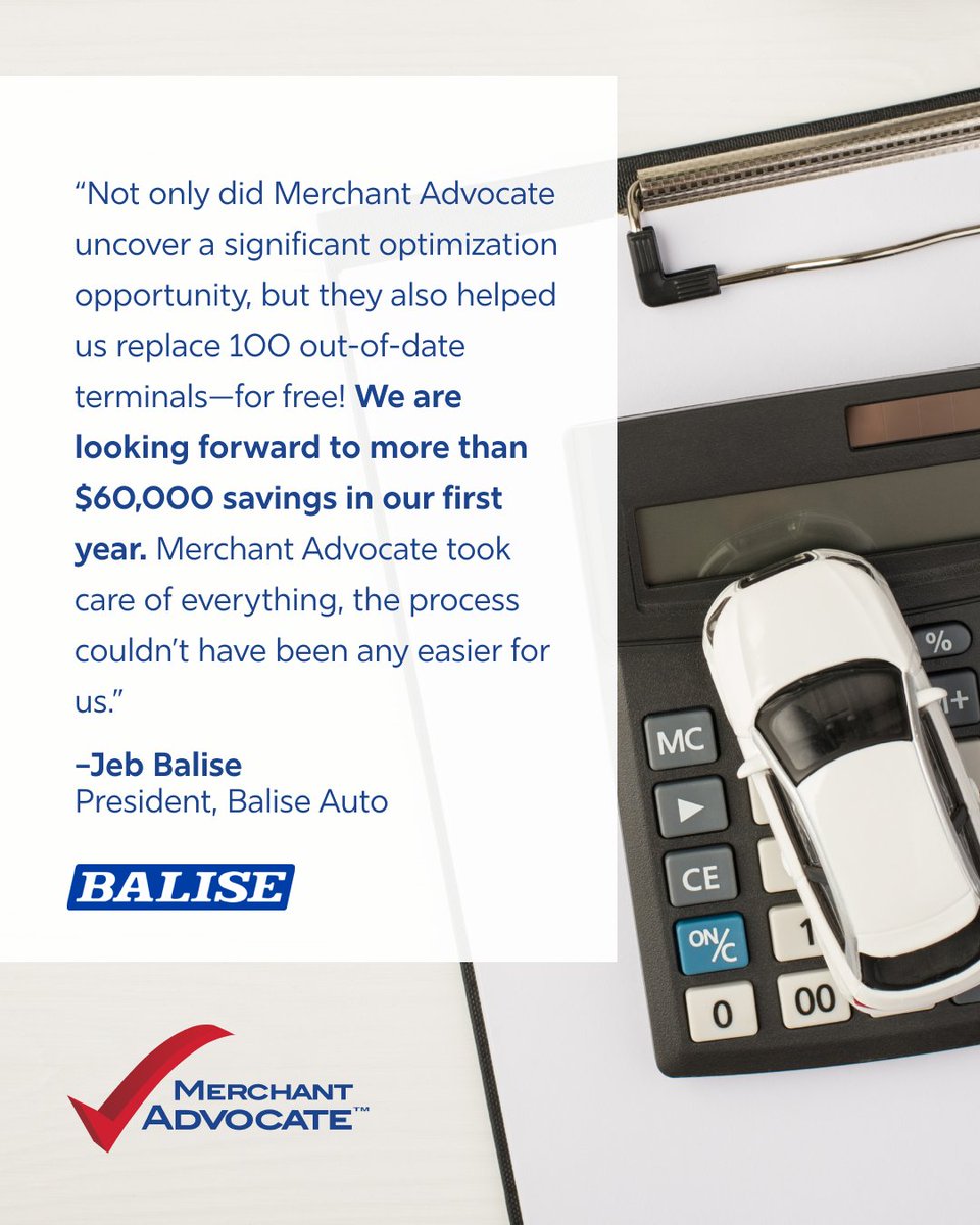 MerchAdvocate's tweet photo. With car sales season ramping up, now is the time to take advantage of @MerchAdvocate FREE, no-risk analysis. We help dealerships reduce processing costs by auditing statements, uncovering hidden fees, and ensuring optimal interchange qualification. https://t.co/r9O4OHB5Qi https://t.co/ASH7YixH4i