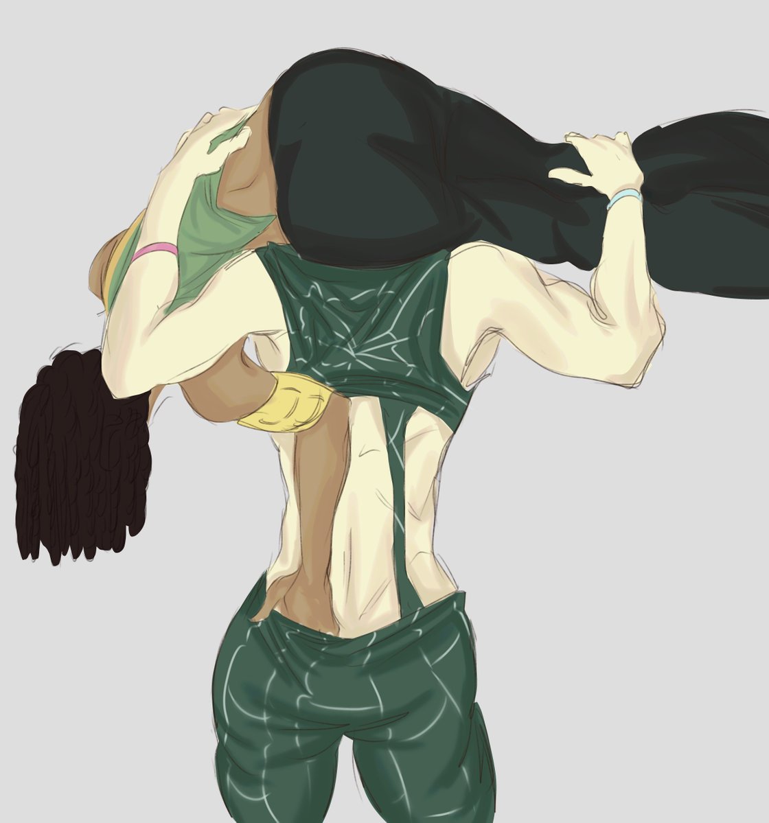 messy jolymes based on a pose i saw before i have to study