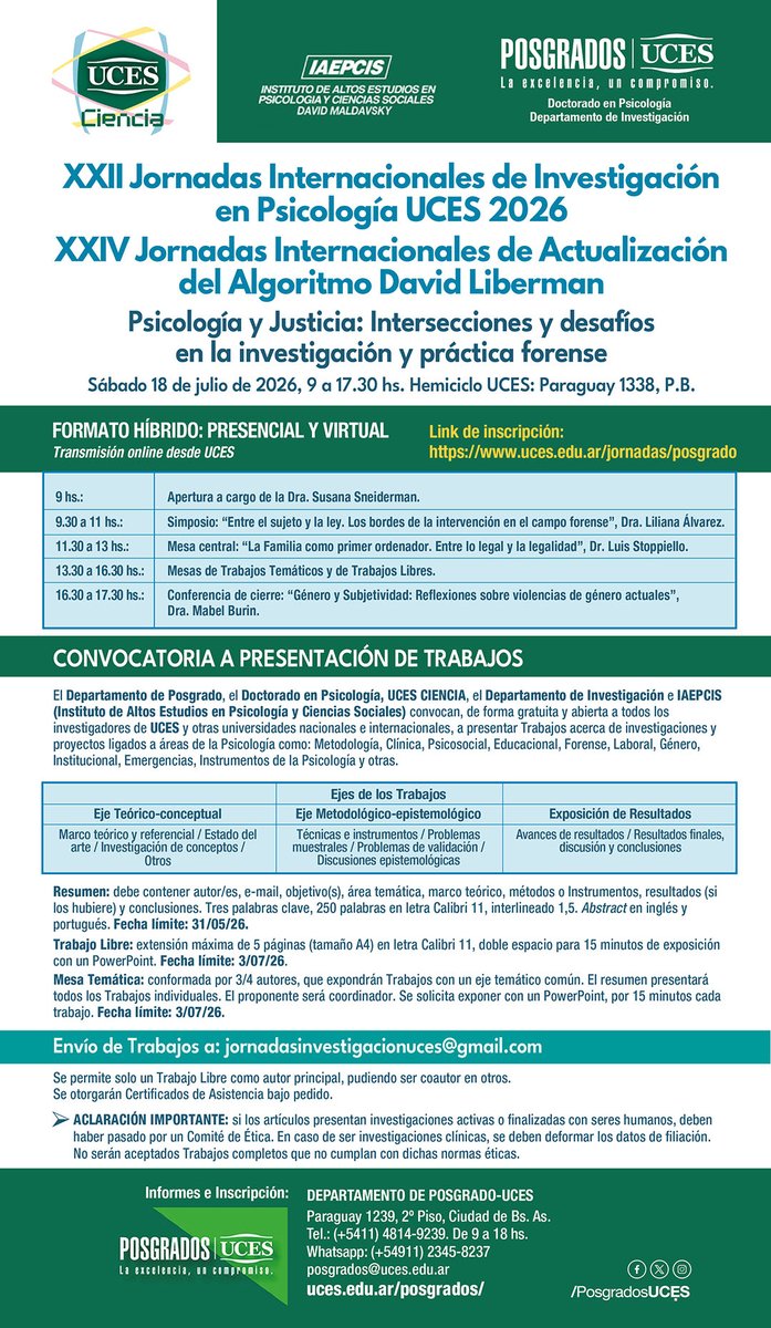 Posgrados UCES tweet media