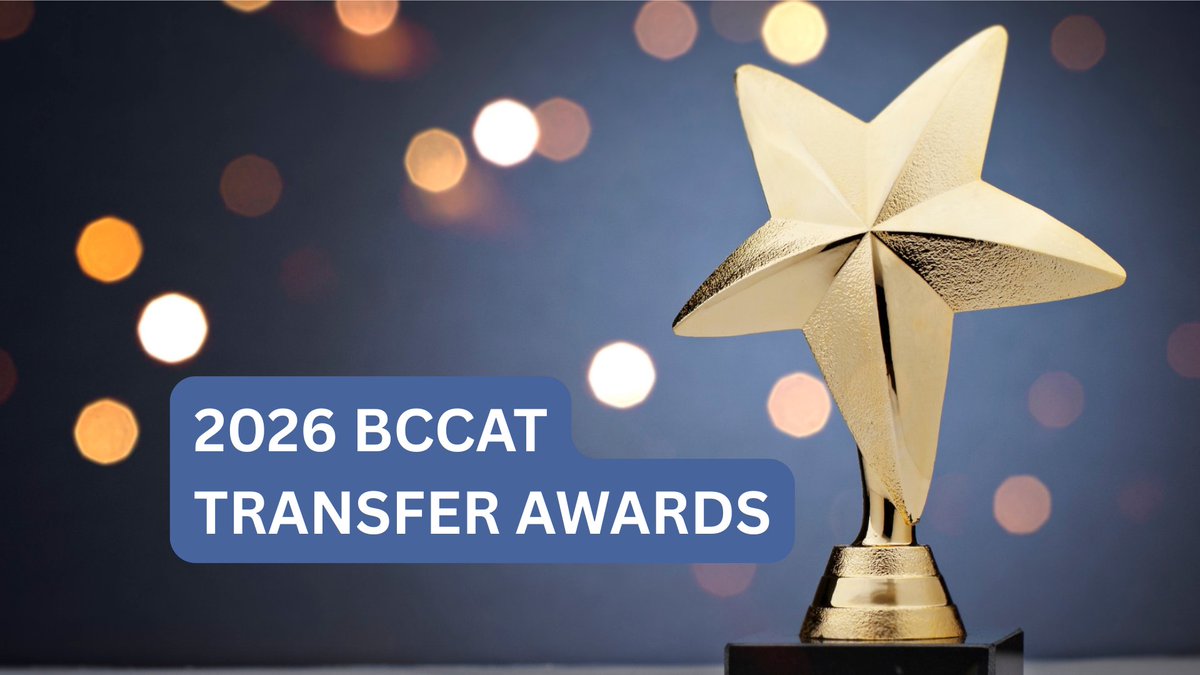 bccat_org's tweet image. 🏆🥇✨Do you know a #transferchampion? We're accepting nominations for the 2026 #TransferAwards! This is our chance to celebrate those among us who contribute to #BCTransfer through their leadership, vision, dedication, and service for students. Who will YOU nominate? Deadline: