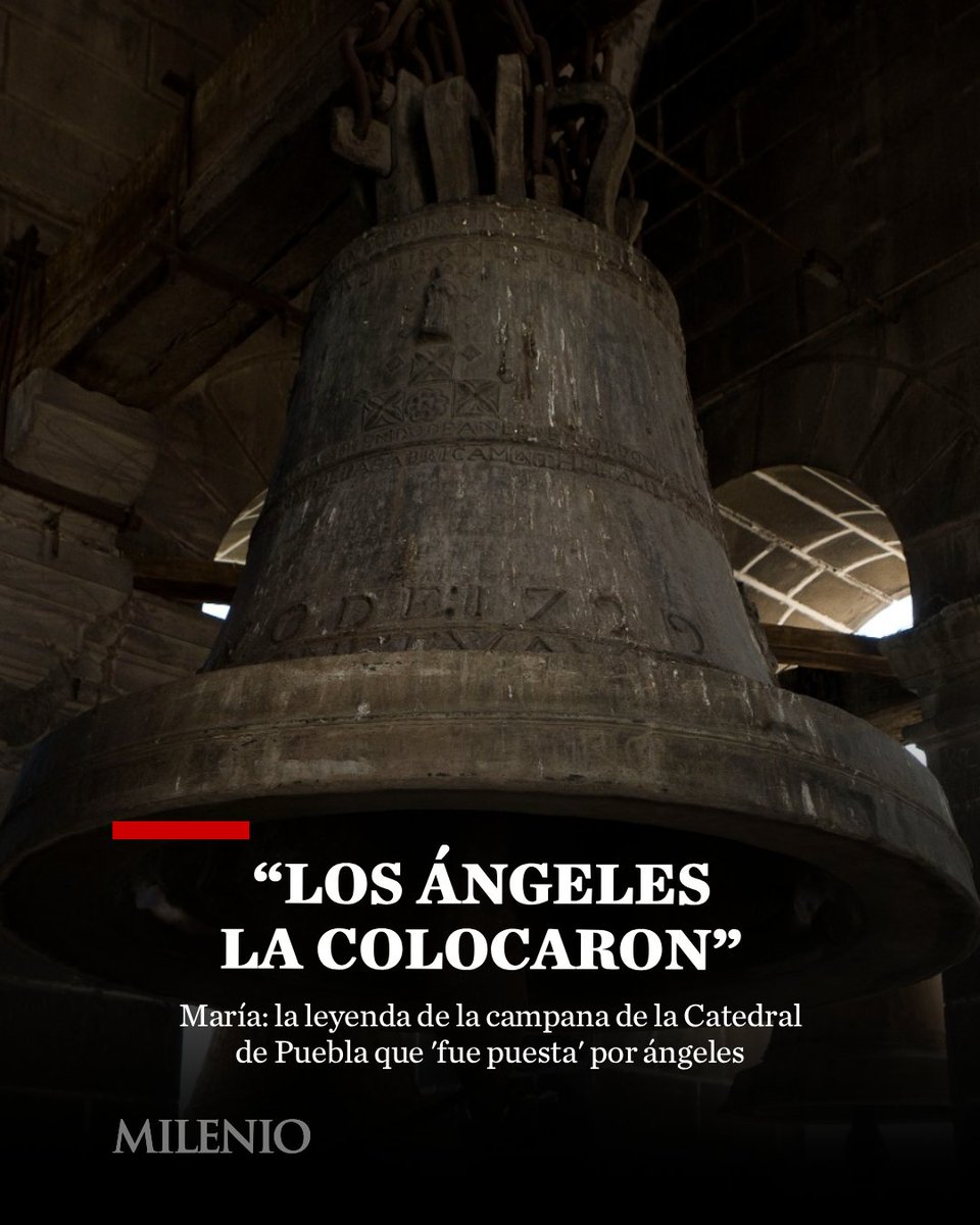 Milenio_Puebla's tweet photo. ⛪🪽 Te contamos una de las tantas leyendas para explicar cómo una campana de ocho toneladas pudo ser colocada a más de 50 metros de altura y a través de espacios tan reducidos, en la torre norte de la Catedral de #Puebla 

📸 Andrés Lobato | Agencia Es Imagen
🖋️ Alberto Rueda https://t.co/cxMSCA2f7A
