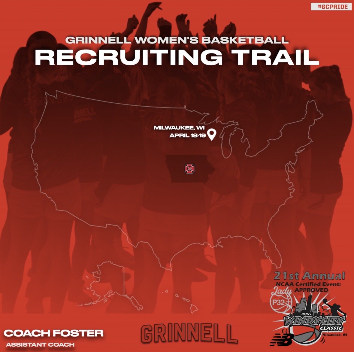 GrinnellWBB's tweet photo. Excited to see some great players in action this weekend. If we don’t have your schedule please send it 🏀 #gcwbb https://t.co/IUx2svd8u9