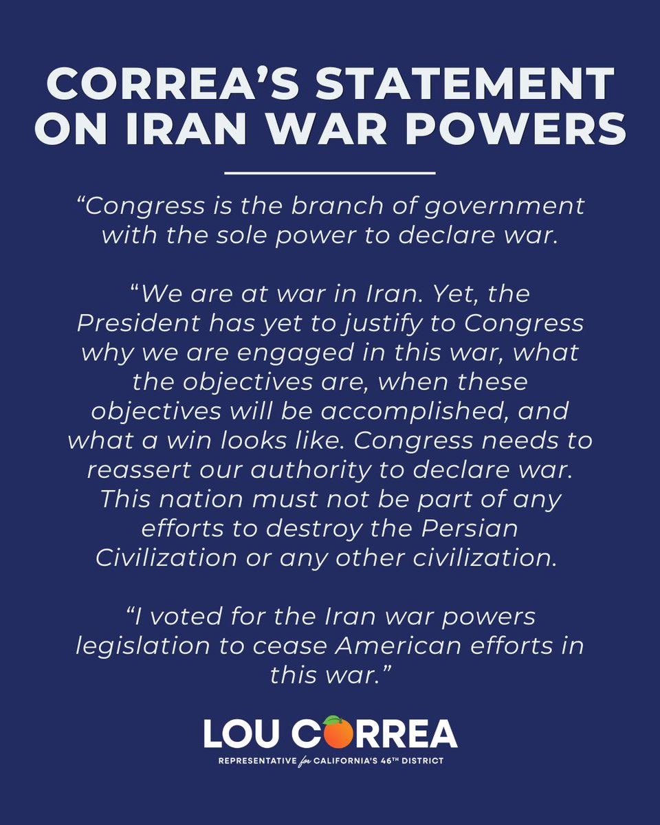 Rep. Lou Correa tweet media