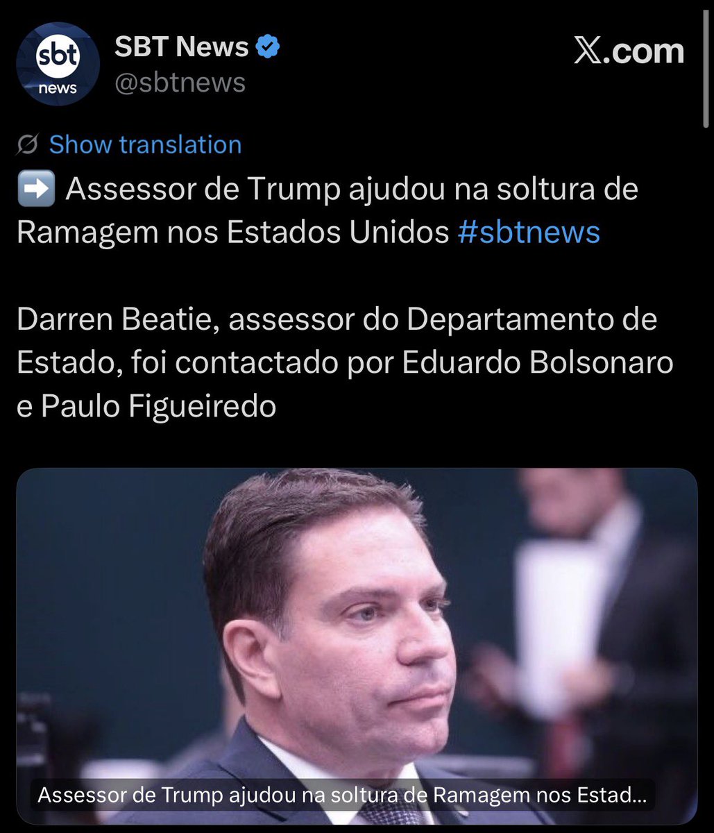 O mesmo assessor que Moraes indicou em sua decisão que deveria ter o visto cancelado e Lula comemorou a perda do visto.