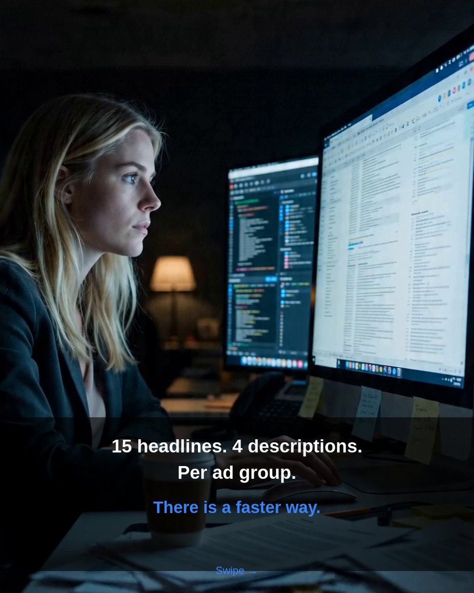 ppcadeditor's tweet photo. I spent a decade copy-pasting ad previews into Google Docs for client approval.

Screenshots. Character count sticky notes. "Which version are you looking at?"

Replaced the whole thing with a visual editor + one share link. Setup takes seconds. https://t.co/DQ8WCKFIjI