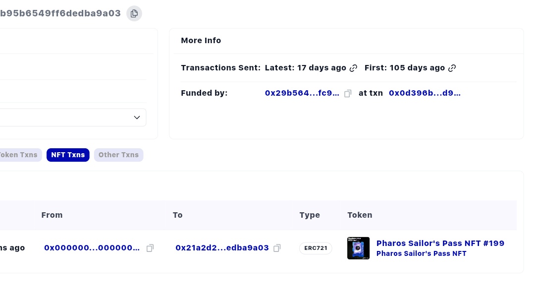 Pharos NFT - Scam 💀❌

Looks like insiders are getting rewarded first 

Check this address:
0x21a2d210df0c058fb32bb95b6549ff6dedba9a03

Only 510 points
No real contribution
Still got NFT in the first batch

Meanwhile…

People with 25K+ points
Active from day one
Posting,
