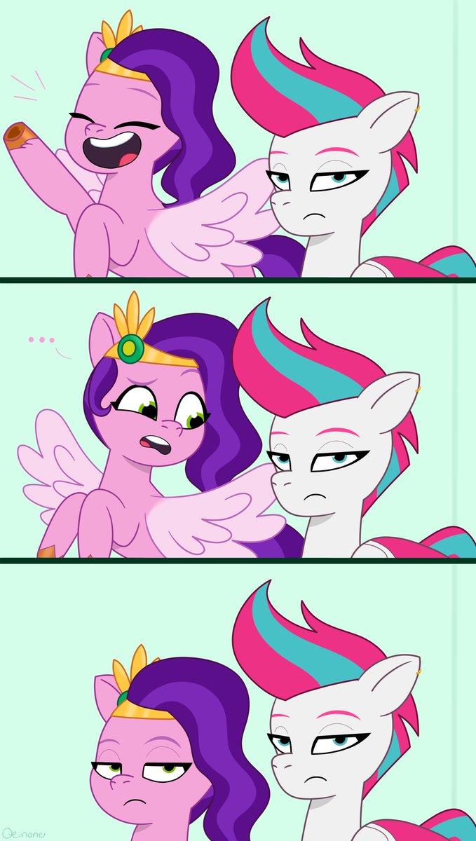 Qeinone's tweet photo. G5 version
Pipp and Zipp :P

#mlp #mylittlepony #mlpg5 #ZippStorm #PippPetals https://t.co/7G2ctztDZw