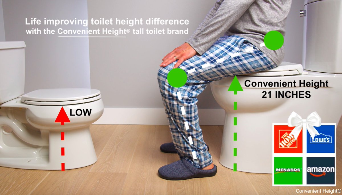 ConvenientCo's tweet photo. 🛁 Getting up from the toilet shouldn’t be a struggle.
If low commodes are causing pain in your knees, hips, or back, our extra tall toilets (20–21 inch bowl height) offer real relief and independence.
https://t.co/FrVLugbcbL

✅ Easier sit-to-stand movement
✅ Ideal for seniors, taller adults, mobility challenges, or post-surgery recovery
✅ Comfortable elongated bowl with soft-close seat
✅ Sleek skirted designs available
✅ Dual-flush water efficiency
✅ Fast shipping straight from Charlotte, NC
We’ve been helping customers regain comfort and confidence in the bathroom since 2016.
Questions? Call our team at 617-419-0814 — we’re here to help. #ExtraTallToilet #BathroomUpgrade #AgingInPlace #Toilet #homedepot #home #lowes