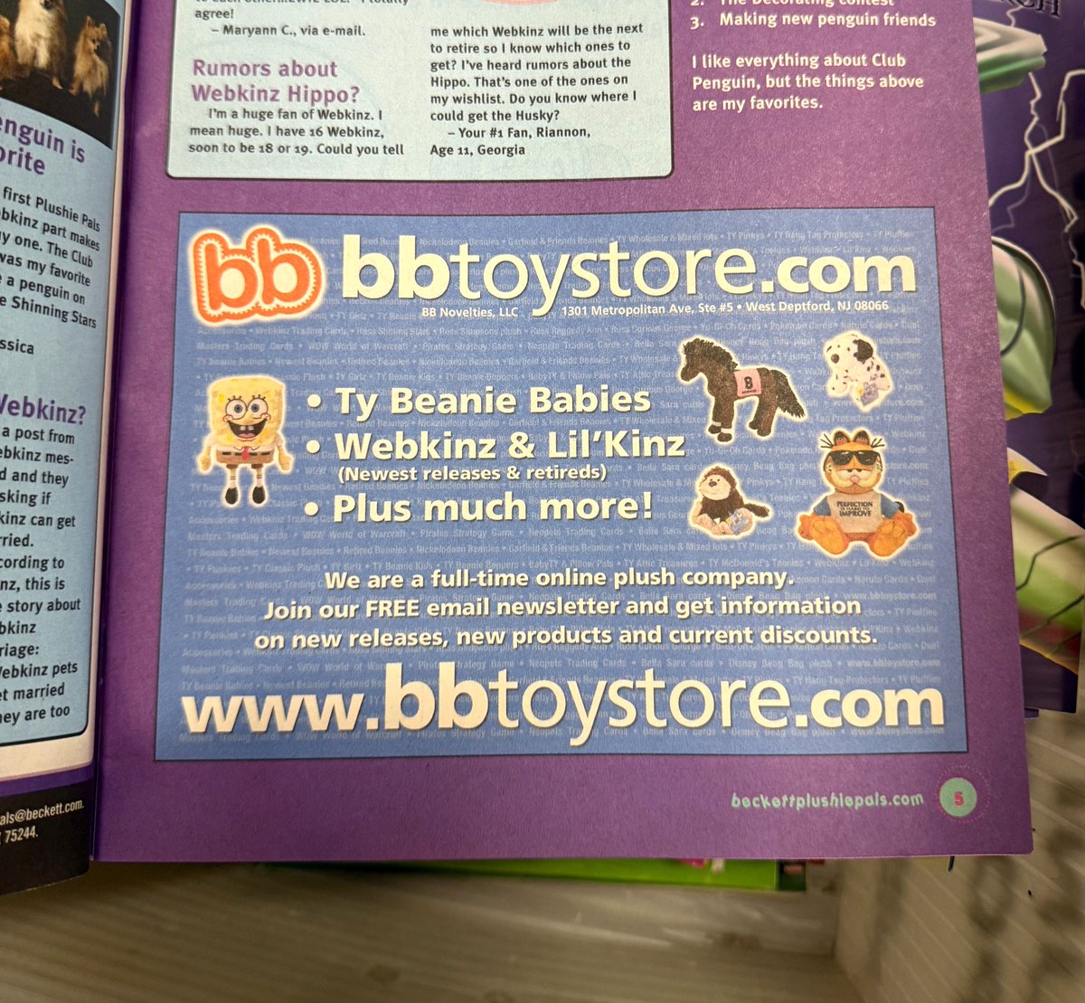 BBToyStore's tweet photo. Throwback Thursday! 🕰️

Found some of our old Beckett magazine ads from back in the day (circa 2007–2008). Back when we were advertising Webkinz, Yu-Gi-Oh, Pokemon, TY Beanie Babies and more in print!

Crazy to see how much the collecting world has changed… but some things stay the same, we’re still here delivering fun to you! ❤️

Anyone else remember the excitement of getting a brand new magazine in the mail? 

Drop a like or 🔥 if you remember the glory days!

#ThrowbackThursday #BBToyStore #Webkinz #YuGiOh #BeanieBabies #Nostalgia