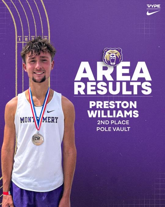 MHSBearBoysTF's tweet photo. Preston vaulted his way to the regional meet with a big time 2nd place finish! Congratulations Preston! https://t.co/bPWa8jgHP2