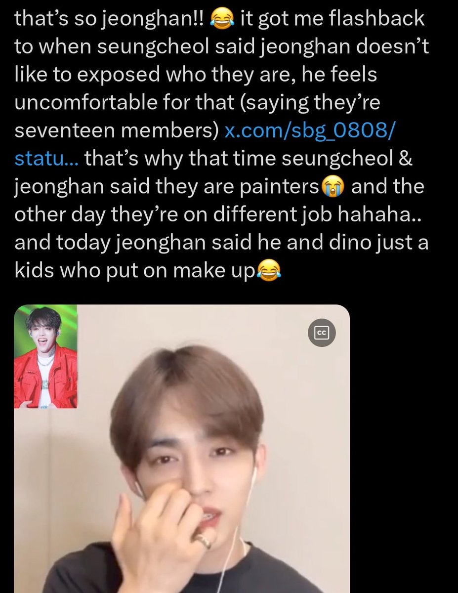 jeonghannisms's tweet photo. thinking again how seungcheol loves being recognized while jeonghan doesn't like being recognized in private time so when coupjeong are having dinners if someone approaches he makes up a new identity for them, because jeonghan isn't comfortable introducing himself as an idol,,, https://t.co/yPV9kDkUeg
