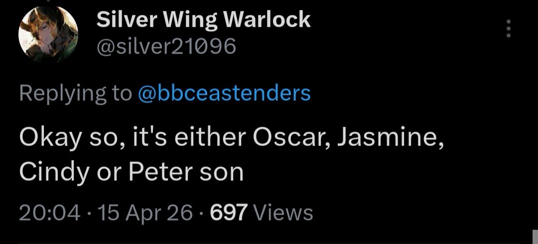 I called it