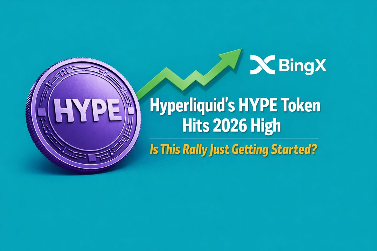 patrick_edache's tweet photo. $HYPE just hit a new 2026 high and the momentum looks strong. Feels like more traders are paying attention to Hyperliquid now. Still watching for a pullback though. Noticed some similar trends popping up on #BingX too. https://t.co/CFwW8UQY29