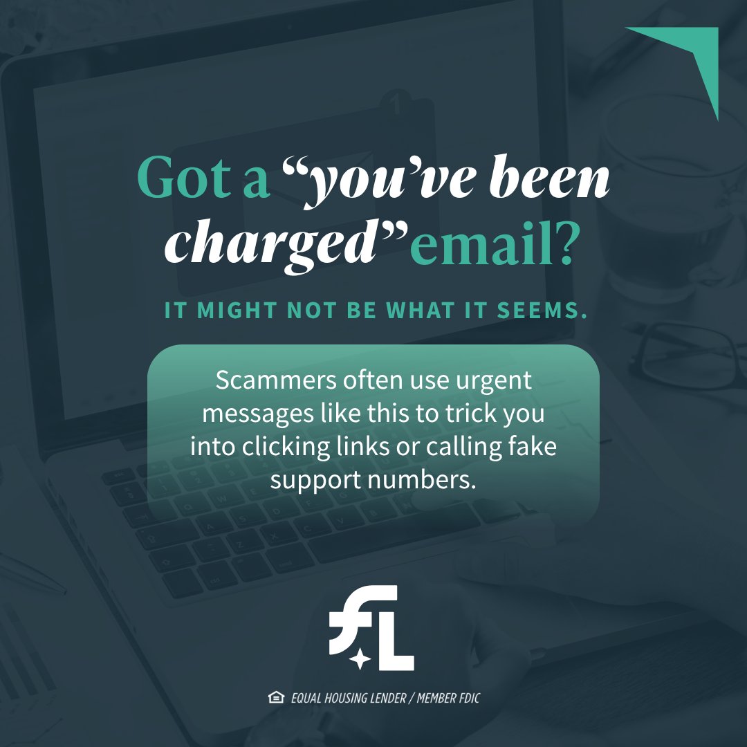 FirstLockhart's tweet photo. Scammers create urgency ⚠️

They’ll push you to click, call, and share your info to “fix” a problem. That’s your signal to pause.

🚫 Don’t click links
📵 Don’t call message numbers
🔒 Never share account details

When in doubt, slow down.

#ScamAlert #StaySafe https://t.co/hsMdFxP4Qd