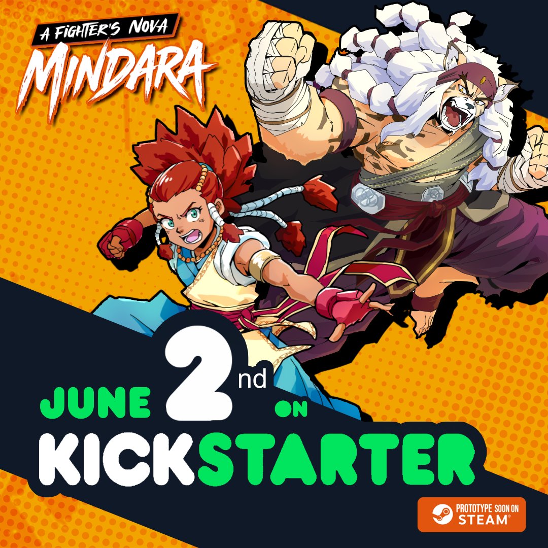 🚨 June 2nd. 09:00 A.M. EST.

We're more than happy to announce you that A Fighter’s Nova: Mindara goes LIVE on Kickstarter this June!

We are finally ready to make this happen with you!

💚Follow us on Kickstarter ➡️