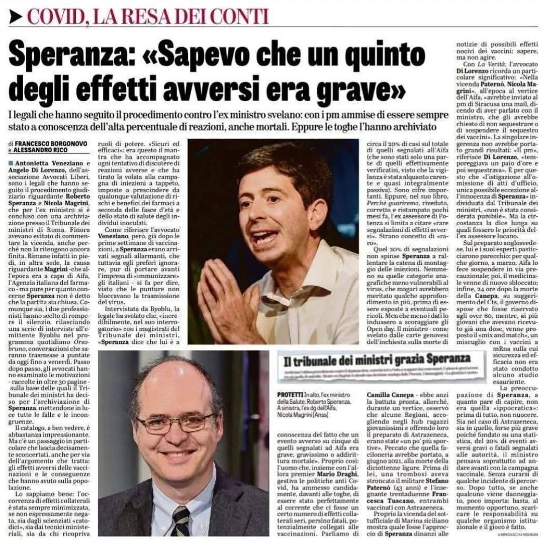 Gianniallu's tweet photo. @LaVeritaWeb @BurgisRic @patfreitter Un vax che ammazza le persone è giustificato? Che schifo assoluto, che vomito https://t.co/YY6wHZhr8c