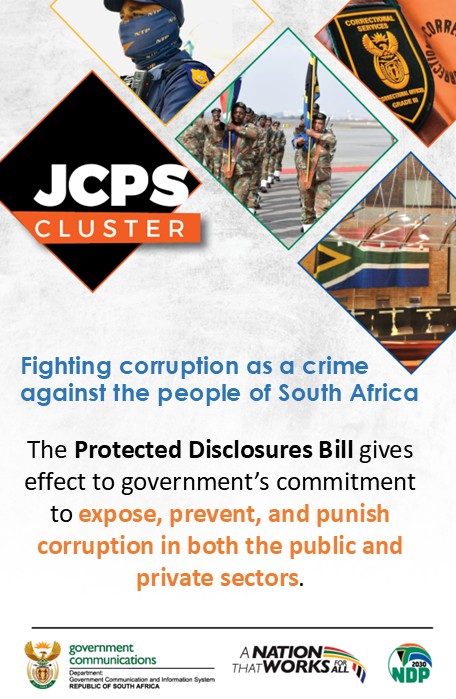 GovernmentZA's tweet image. Fighting corruption as a crime against the people of South Africa. #GovZAUpdates #ANationThatWorksForAll #AntiCorruption