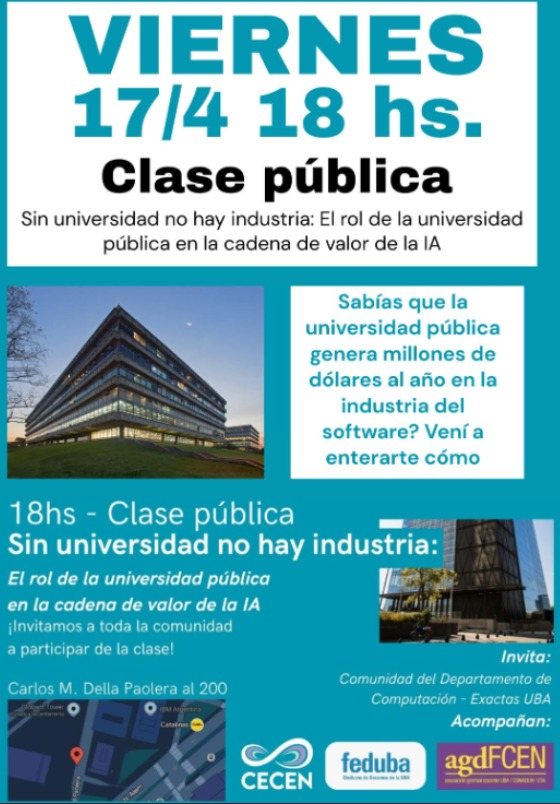 haydeecinha's tweet photo. ¿Sabías que la Universidad pública genera millones de u$s al año en la industria del software?

Bueno, acá la gente del Departamento de Computación de la FCEN-UBA te lo va a explicar 👇

@ComputacionUBA @Exactas_UBA https://t.co/J4guNRn5nG