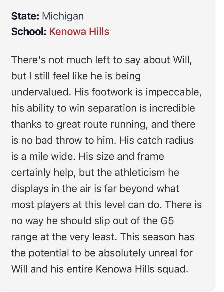 WillFussman's tweet photo. Thanks for the write-up, I appreciate you! 

Excited to get the next season started and kick it off with my official visits. 
@Coach_BJFarrell @ArmonBinns @CoachHawk_5 @CoachThurin @ErikCampbell @PrepRedzoneMI @MichFBFrenzy https://t.co/HmCf7c1fY9