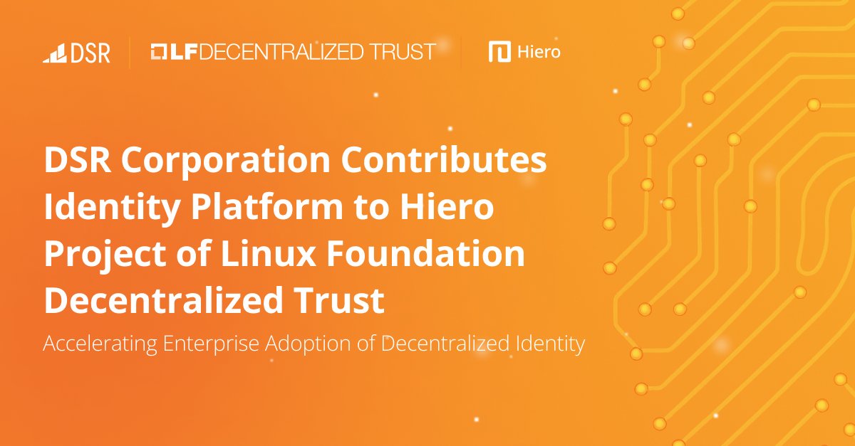 TheRealDSRCorp's tweet photo. DSR contributed a production-ready identity platform to the Hiero Project (@lfdecentralized). 
 Hiero Heka enables: 
• Shared foundation for verifiable credentials 
• Practical enterprise adoption 
• AI agents issuing + verifying credentials 

Moving decentralized identity into real-world systems.  Read more: https://t.co/WqXWSNX4Yz

#DSR #DoingSoftwareRight #LFDT #Hiero #Heka #DecentralizedIdentity #AIagent #A2A
@hedera @hashgraph @hendrikEbbers @danielabarbosa