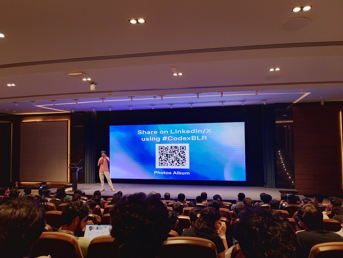 Ankitsingh97923's tweet photo. Today at the OpenAI Codex Hackathon 🚀
Met amazing builders, learned a lot, and did some great networking.
Building > just learning, execution is everything.
#OpenAI #CodexBLR
@OpenAIDevs @OpenAI https://t.co/BFQSdZhz9B