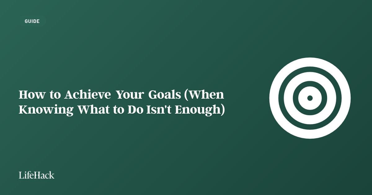 BigIdeas4SB's tweet image. How to Achieve Your Goals (When Knowing What to Do Isn't Enough) - LifeHack bit.ly/4bY9bLp  #smallbusiness #goals #goalsetting