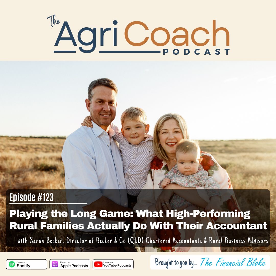 TheFinBloke's tweet photo. 🎙️Episode 123 of The AgriCoach Wealth &amp; Wisdom Podcast is now LIVE!

E123: Playing the Long Game: What High-Performing Rural Families Actually Do With Their Accountant

Listen to the full episode wherever you get your podcasts.

#farmingfamilies #successionplanning #agribusiness https://t.co/zkweW8TLpm