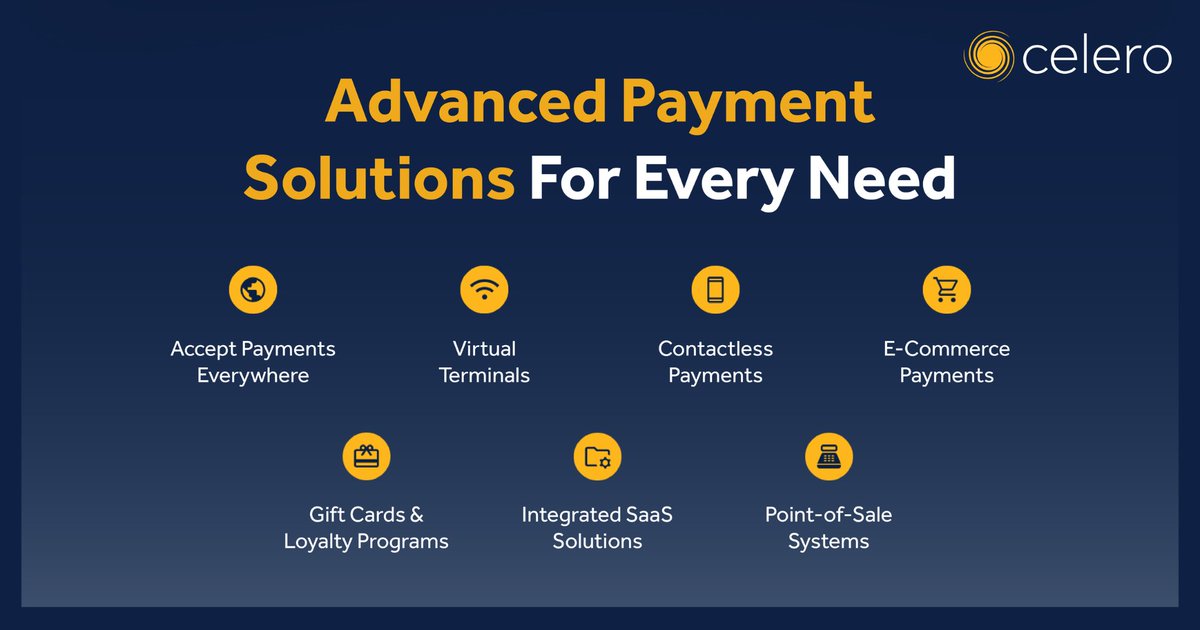 celerocommerce's tweet image. Your business deserves payment solutions that grow with you. Celero’s all-in-one merchant services bundle advanced technology and real human support to streamline operations and enhance your customer experience. hubs.ly/Q048Crdw0 #PaymentSolutions #BusinessGrowth