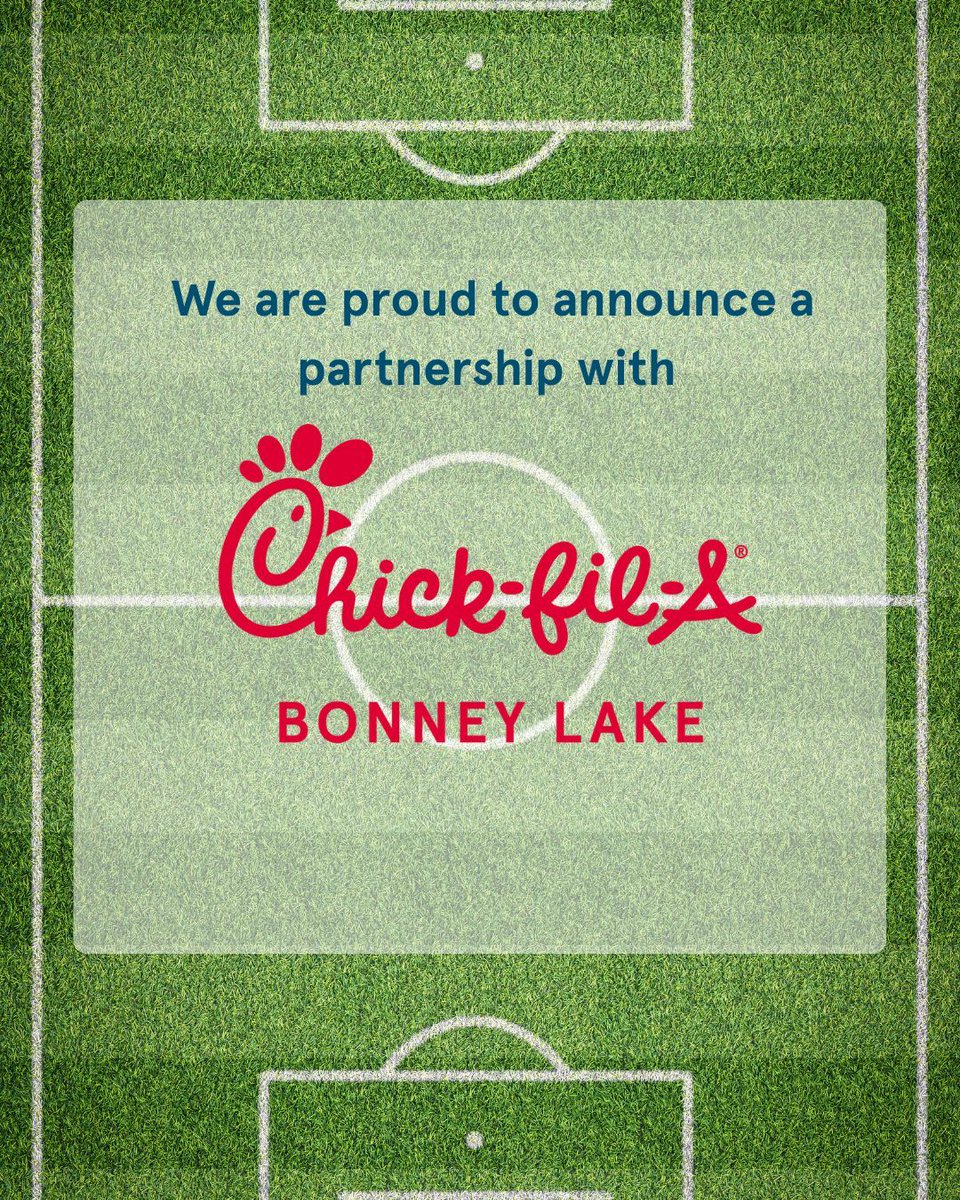 mrfcsoccer's tweet image. OFFICIAL: Chick-fil-A Bonney Lake joins MRFC as an Official Club Partner.
Together, supporting our players and community.

#MRFC #OfficialPartner #ChickfilA #BonneyLake #OneClub
