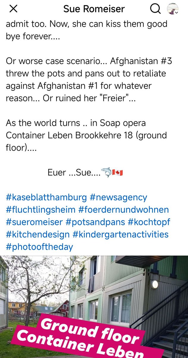 suewritesnow's tweet image. Hi,Fans... The mysterious... Pots and pans situation... And the shadow knows... A full #investigation is needed into this situation... In #Container Leben..ground floor...