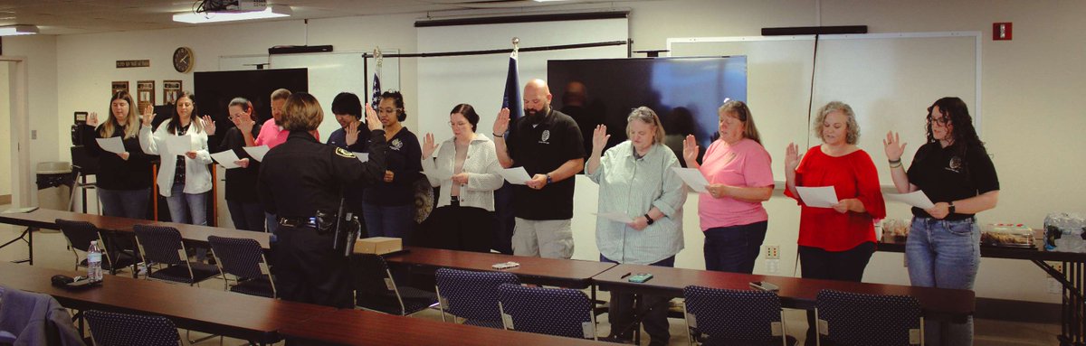 Purdue_Police's tweet photo. This week is National Public Safety Telecommunicators Week. 📞 PUPD held a ceremony to recognize our dedicated dispatchers. We are grateful for the guidance and compassion they provide and thank them for their invaluable contributions to keeping the campus community safe. https://t.co/WzEIm8b3qs