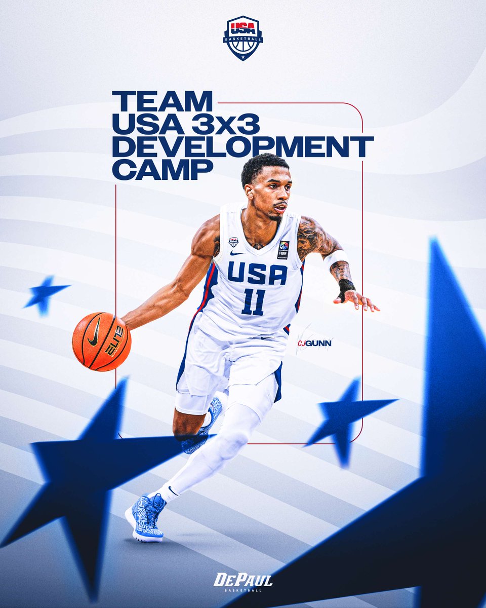 🇺🇸🇺🇸

<a href="/CJ_Gunn22/">CJ Gunn</a> will partake in this weekend's <a href="/usab3x3/">USA Basketball 3x3</a> Development Camp!  

📰 ow.ly/LWoF50YKAvK