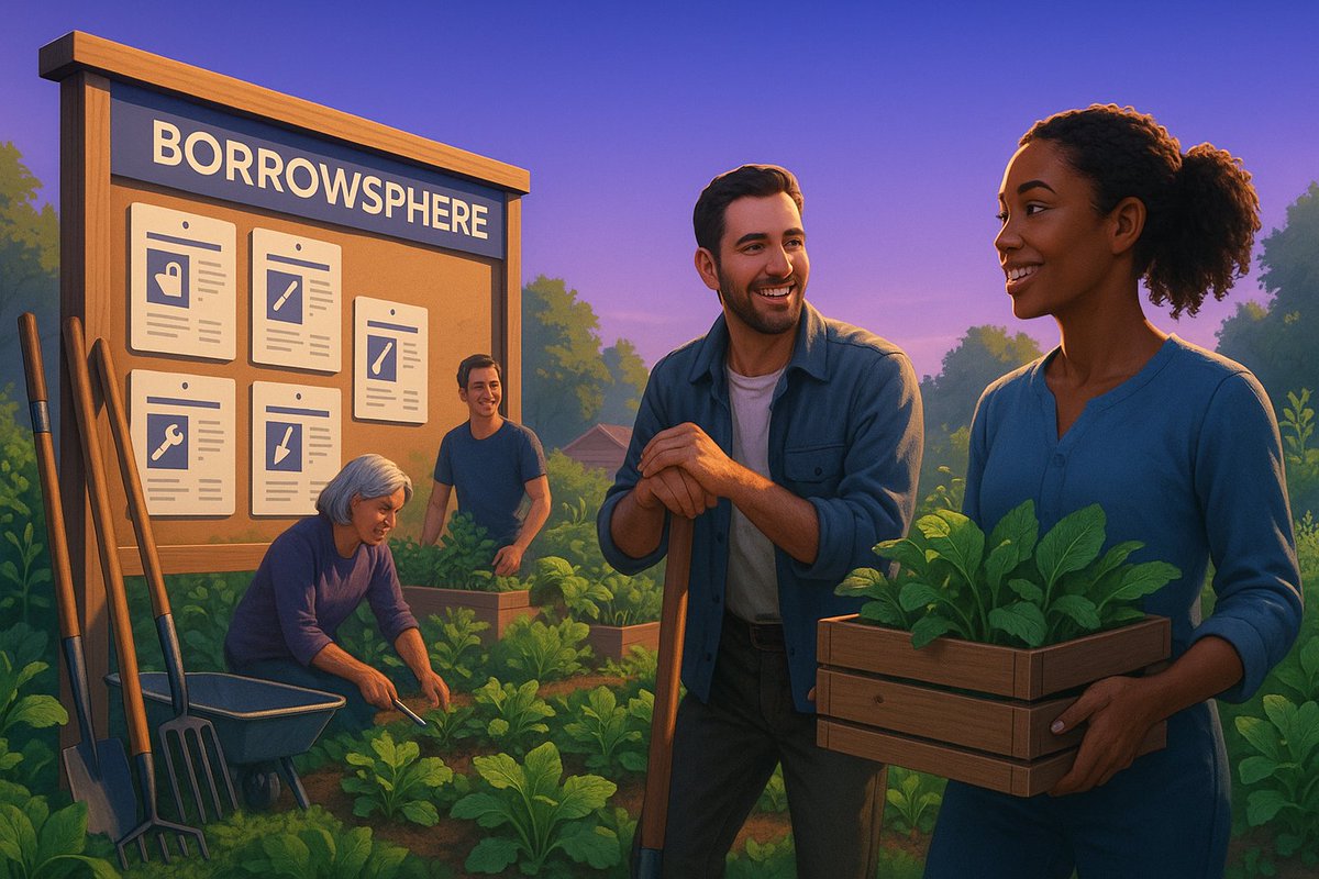 BorrowSphere's tweet image. Empower your community with BorrowSphere. Share and thrive sustainably. Join us today! #sustainability #communitypower #localactions #shareeconomy #neighbors #greenliving #borrow
