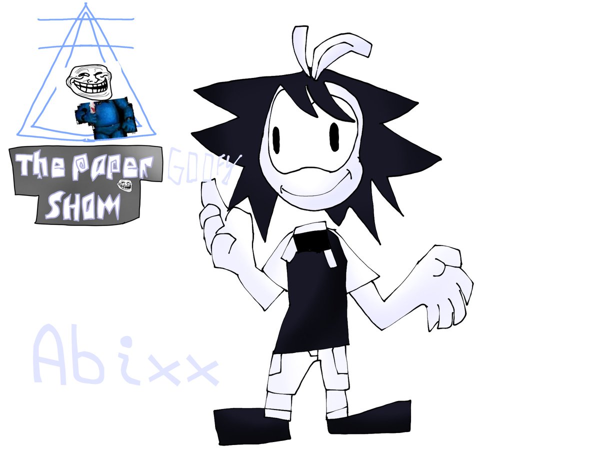 PCXYouTuber's tweet photo. The Paper Goofy Show
#thepapaergoofyshow #fundamentalpapereducation #fpeau #fpe #art #arts #abbie #claire #engel #bubble #abixx #clary #engles #bibbles

[Part 1/3]

Reference 
Mokey Show https://t.co/z2RjWK8LaI