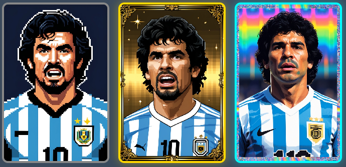 NodesMind's tweet photo. I got Maradona. https://t.co/5v1pzXAvd9 https://t.co/hpVWLuXt4W