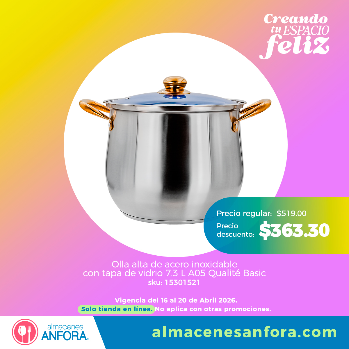 tiendasanfora's tweet image. ¡Haz clic, elige y ahorra! 💻🛒 Disfruta hasta 30% de descuento en marcas exclusivas sin filas y sin calor. 🛒👉 tinyurl.com/2a9ym5oc

#promocion #tiendaenlinea