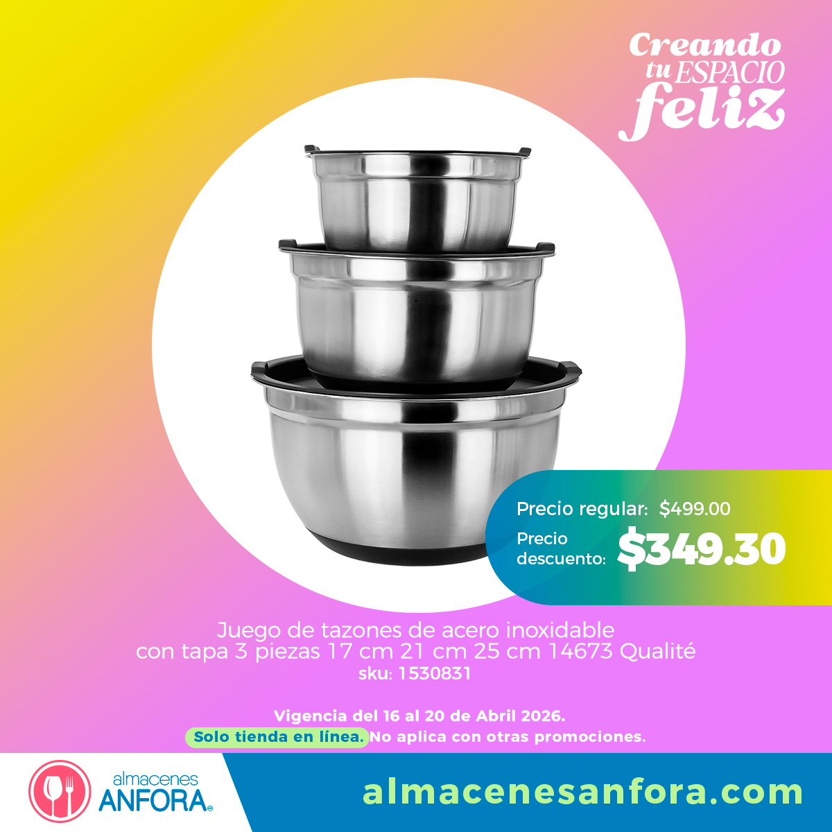 tiendasanfora's tweet image. ¡Haz clic, elige y ahorra! 💻🛒 Disfruta hasta 30% de descuento en marcas exclusivas sin filas y sin calor. 🛒👉 tinyurl.com/2a9ym5oc

#promocion #tiendaenlinea