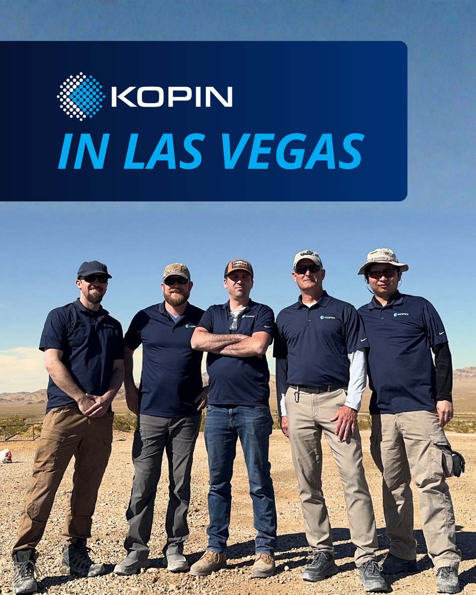 kopin's tweet image. Built for the mission. Proven in real time.

Kopin was in Las Vegas this week showcasing live demos of our latest vision system technologies.

#KopinTech #AugmentedReality #ArtificialIntelligence