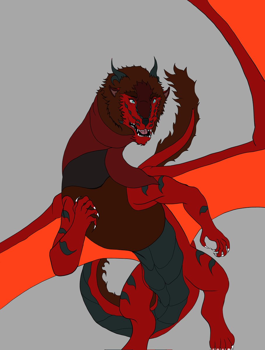 Isaac_TheRaccon's tweet photo. Work in progress, trying to learn to draw one of my dragons on the tablet again. https://t.co/DmrMxfaD2J
